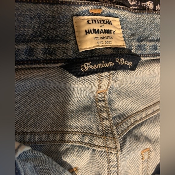 Citizens of Humanity Women’s Liya High Rise Classic Fit Jean Torn Wash Size 24 - Picture 6 of 11